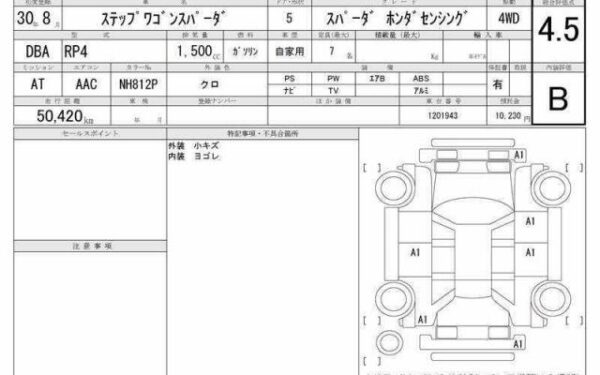 Ref:AUX-20050997 HONDA STEPWAGON SPADA 2018 - Image 6