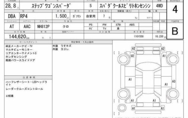 Ref:AUX-20071380 HONDA STEPWAGON SPADA 2016 - Image 6
