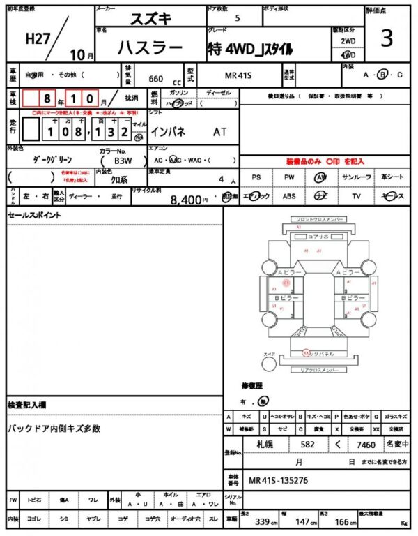 Ref:AUX-20077654 SUZUKI HUSTLER 2015 - Image 21