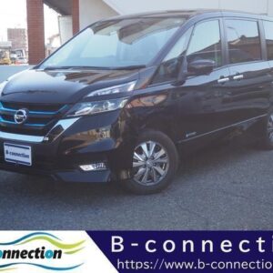 2018 Nissan Serena black hybrid used car Japan export