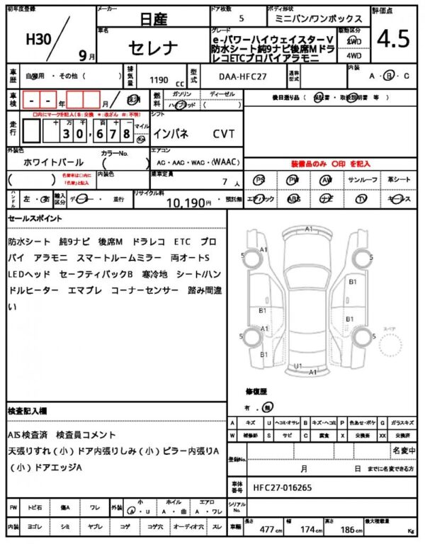 Ref:AUX-20093939 NISSAN SERENA 2018 - Image 21