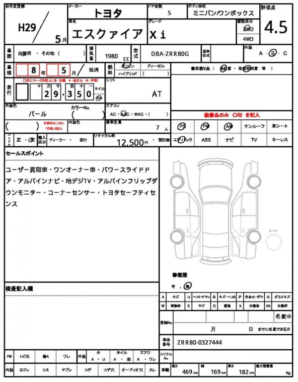 Ref:AUX-20111061 TOYOTA ESQUIRE 2017 - Image 12