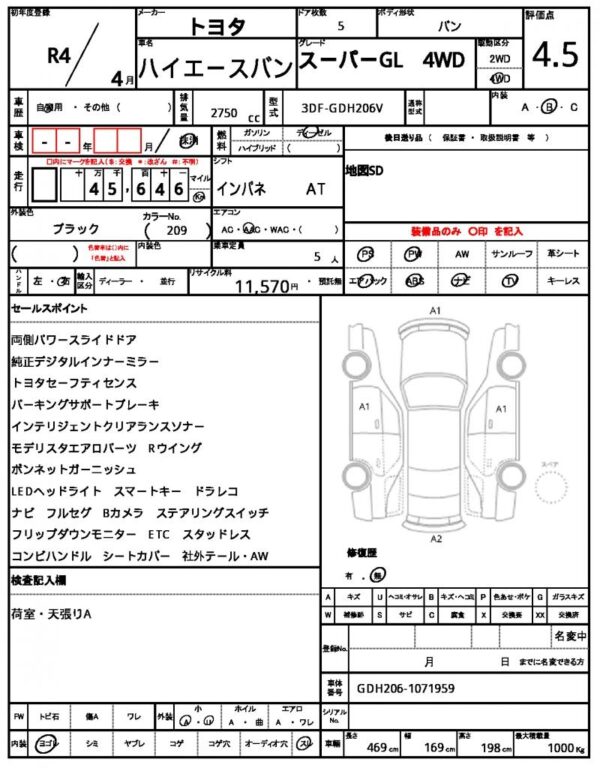 Ref:AUX-20125049 TOYOTA HIACE VAN 2022 - Image 5