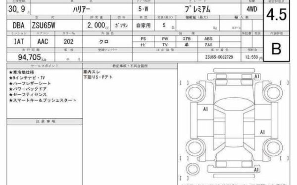 Ref:AUX-20135849 TOYOTA HARRIER 2018 - Image 6