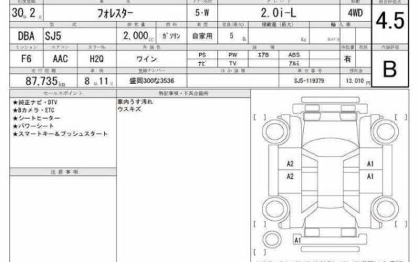 Ref:AUX-20135852 SUBARU FORESTER 2018 - Image 6