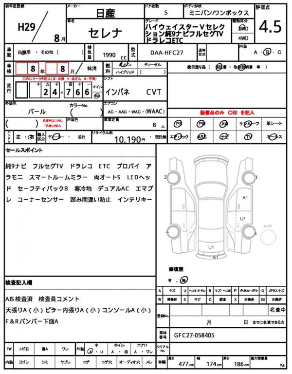 Ref:AUX-20142722 NISSAN SERENA 2017 - Image 21
