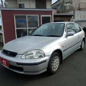 1995 Honda Civic silver gasoline used car Japan export