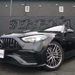 2023 Mercedes Amg C-Class Stationwagon black hybrid used car Japan export