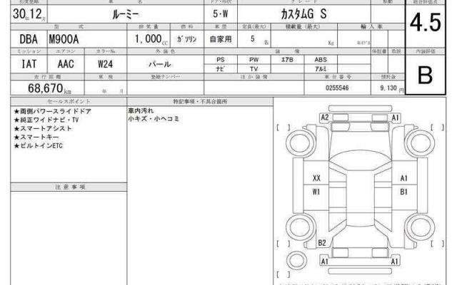 Ref:AUX-20274140 TOYOTA ROOMY 2018 - Image 6