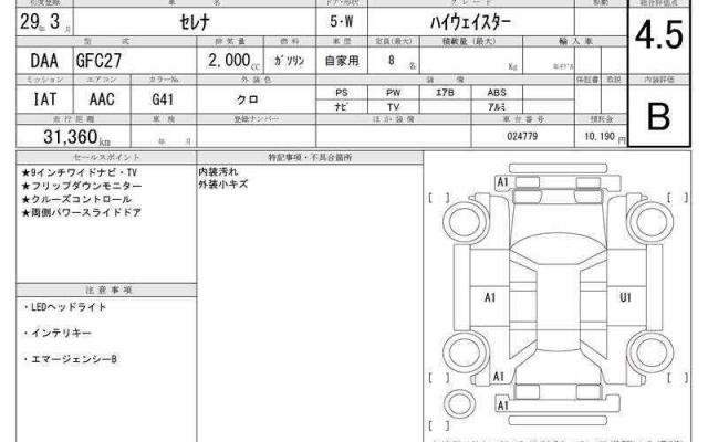 Ref:AUX-20274205 NISSAN SERENA 2017 - Image 6