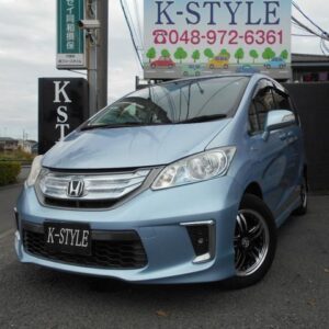 2013 Honda Freed Hybrid blue hybrid used car Japan export