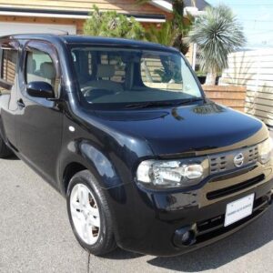 2012 Nissan Cube black gasoline used car Japan export