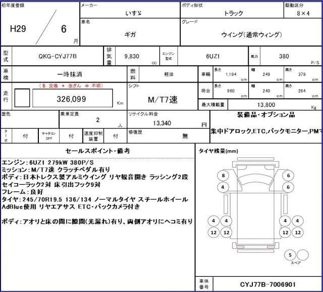 Ref:AUX-20317954 ISUZU GIGA 2017 - Image 21