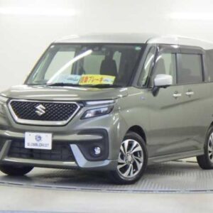 2023 Suzuki Solio Bandit green hybrid used car Japan export