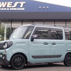 2021 Suzuki Spacia blue hybrid used car Japan export