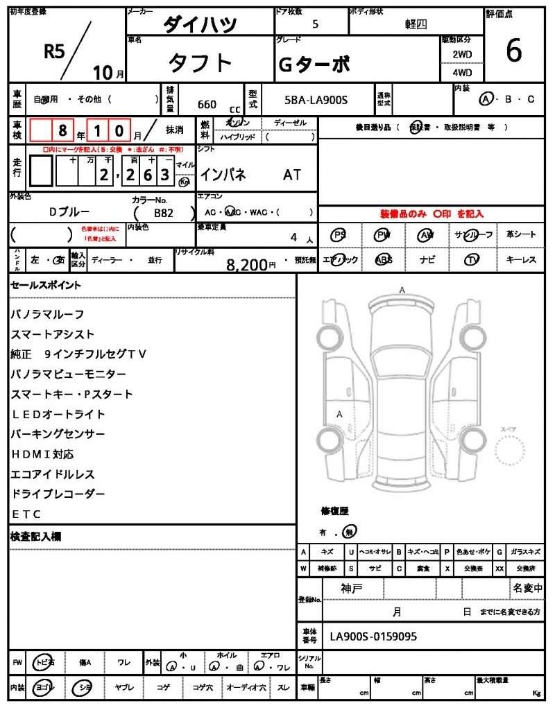 Ref:AUX-20384786 DAIHATSU TAFT 2023 - Image 4