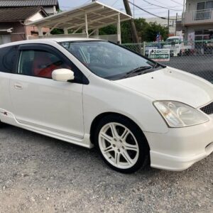 2002 Honda Civic white gasoline used car Japan export