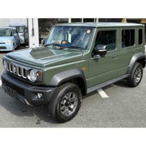 2025 Suzuki Jimny Nomade green gasoline used car Japan export