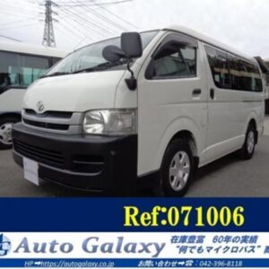 2009 Toyota Hiace Wagon white gasoline used car Japan export