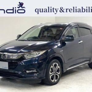 2018 Honda Vezel blue hybrid used car Japan export