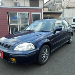 1996 Honda Civic blue gasoline used car Japan export