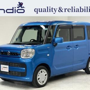 2019 Suzuki Spacia blue hybrid used car Japan export
