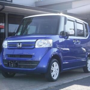 2016 Honda N-Box blue gasoline used car Japan export