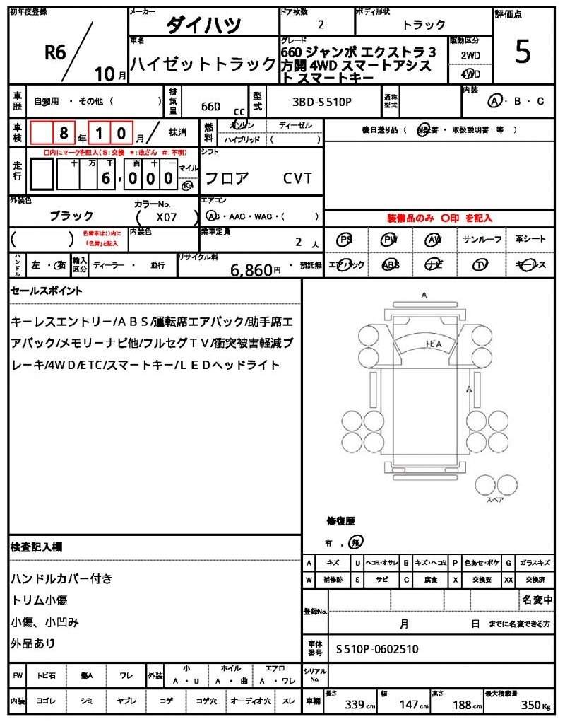 Ref:AUX-20505761 DAIHATSU HIJET TRUCK 2024 - Image 14