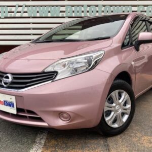 2014 Nissan Note pink gasoline used car Japan export