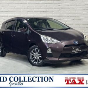 2014 Toyota Aqua purple hybrid used car Japan export