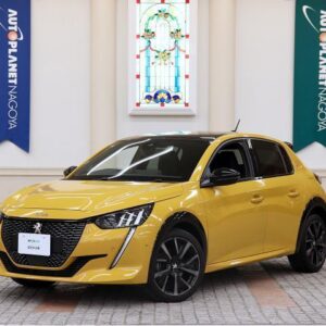 2022 Peugeot 208 yellow gasoline used car Japan export
