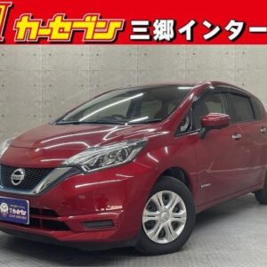 2016 Nissan Note red hybrid used car Japan export