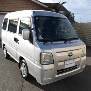 2010 Subaru Sambar Van silver gasoline used car Japan export