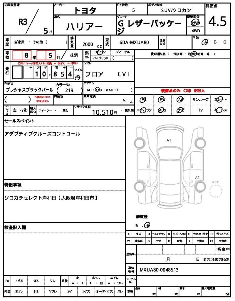Ref:AUX-20591024 TOYOTA HARRIER 2021 - Image 21