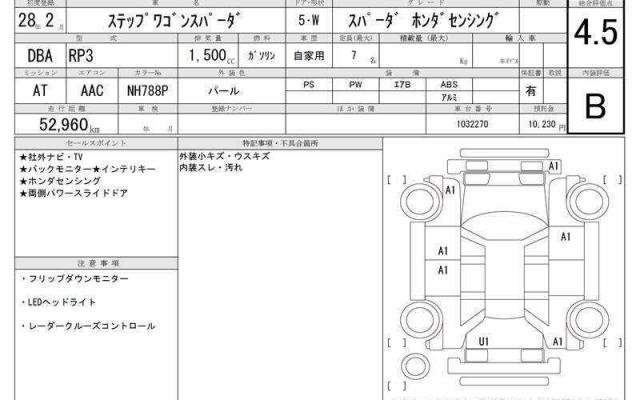 Ref:AUX-20626492 HONDA STEPWAGON SPADA 2016 - Image 6