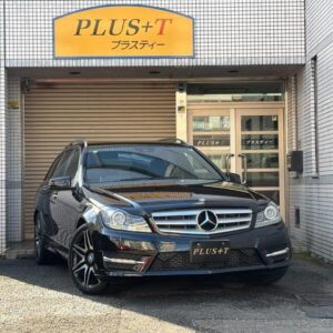 2012 Mercedes Benz C-Class Stationwagon black gasoline used car Japan export