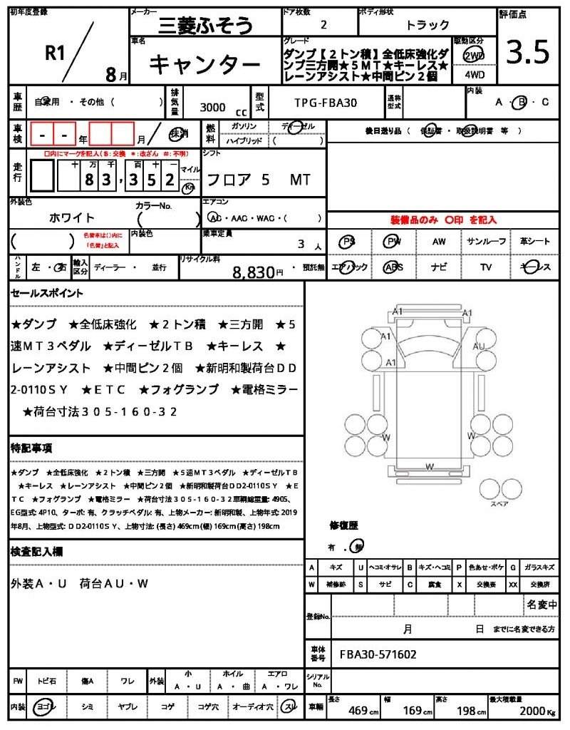 Ref:AUX-20644364 MITSUBISHI FUSO CANTER 2019 - Image 21