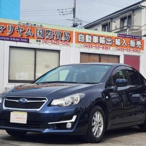 2016 Subaru Impreza G4 black gasoline used car Japan export