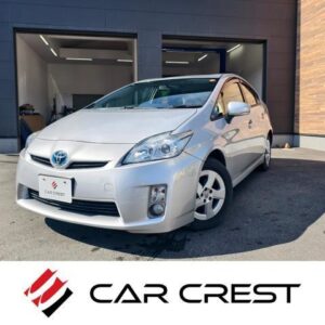 2010 Toyota Prius silver hybrid used car Japan export