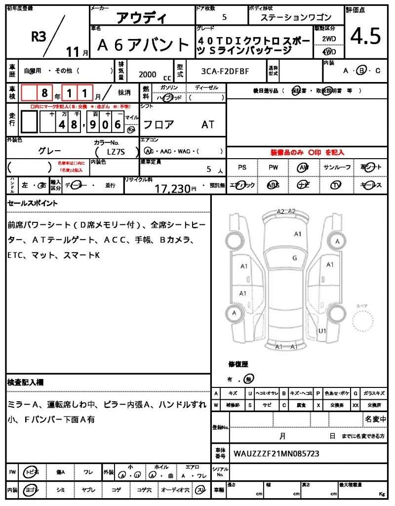Ref:AUX-20694409 AUDI A6 AVANT 2021 - Image 7