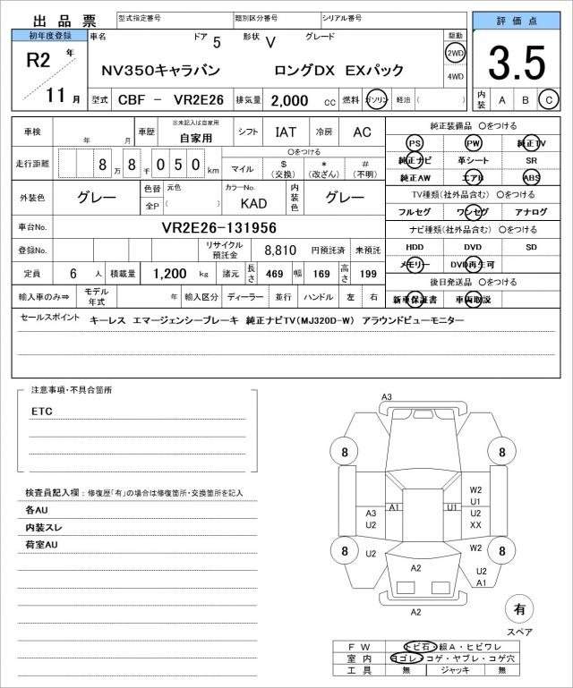 Ref:AUX-20698288 NISSAN NV350CARAVAN VAN 2020 - Image 21