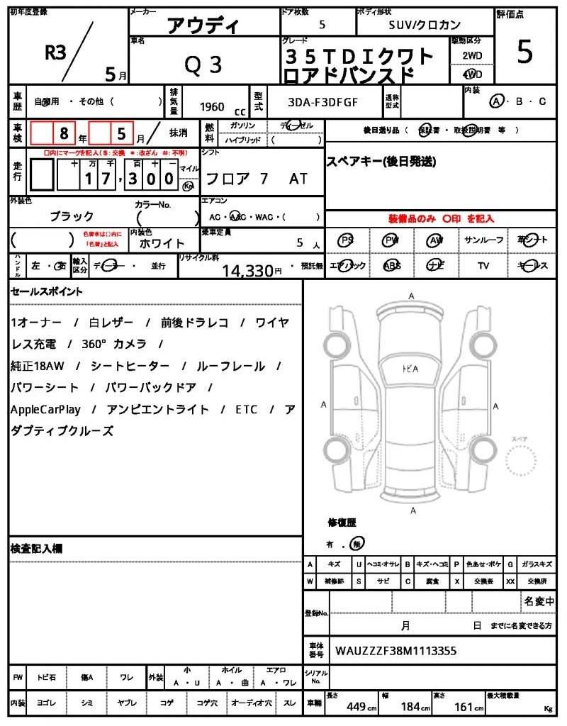 Ref:AUX-20711456 AUDI Q3 2021 - Image 21