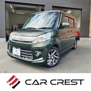 2014 Suzuki Spacia green gasoline used car Japan export