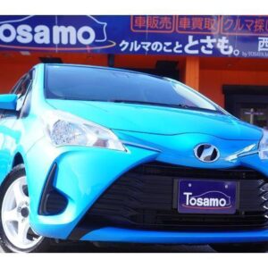 2017 Toyota Vitz blue gasoline used car Japan export