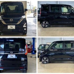 2021 Nissan Roox black hybrid used car Japan export