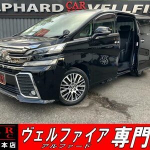 2015 Toyota Vellfire black gasoline used car Japan export