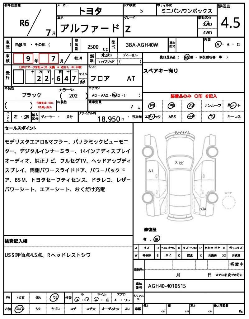 Ref:AUX-20733486 TOYOTA ALPHARD 2024 - Image 7