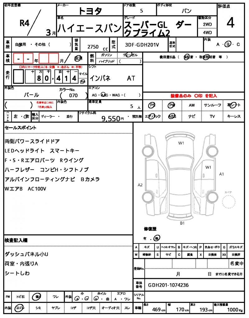 Ref:AUX-20769700 TOYOTA HIACE VAN 2022 - Image 5