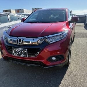 2019 Honda Vezel red hybrid used car Japan export