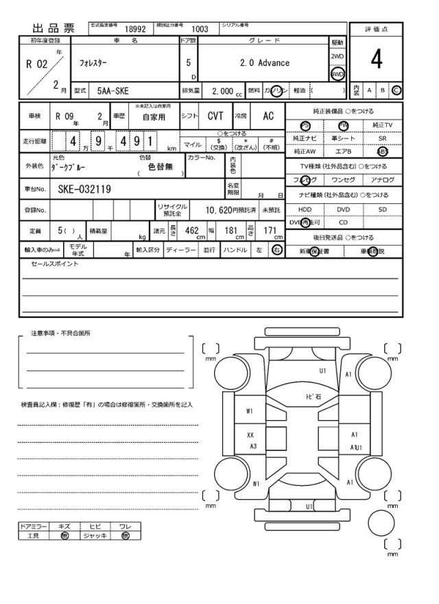 Ref:AUX-20803560 SUBARU FORESTER 2020 - Image 21
